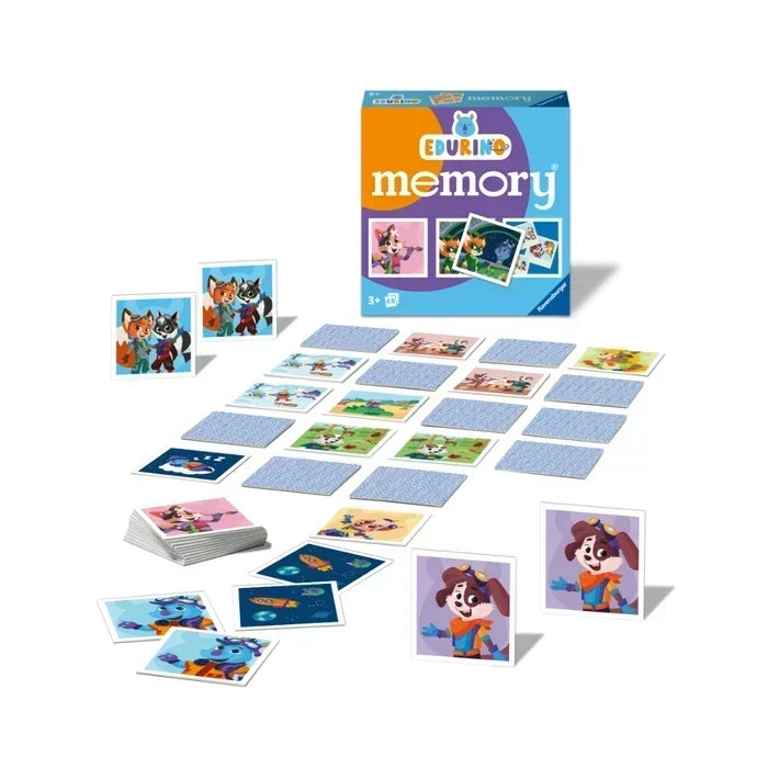 Ravensburger EDURINO Memory-Spiel für Kinder, Lernspiel zur Förderung von Konzentration und Wortschatz