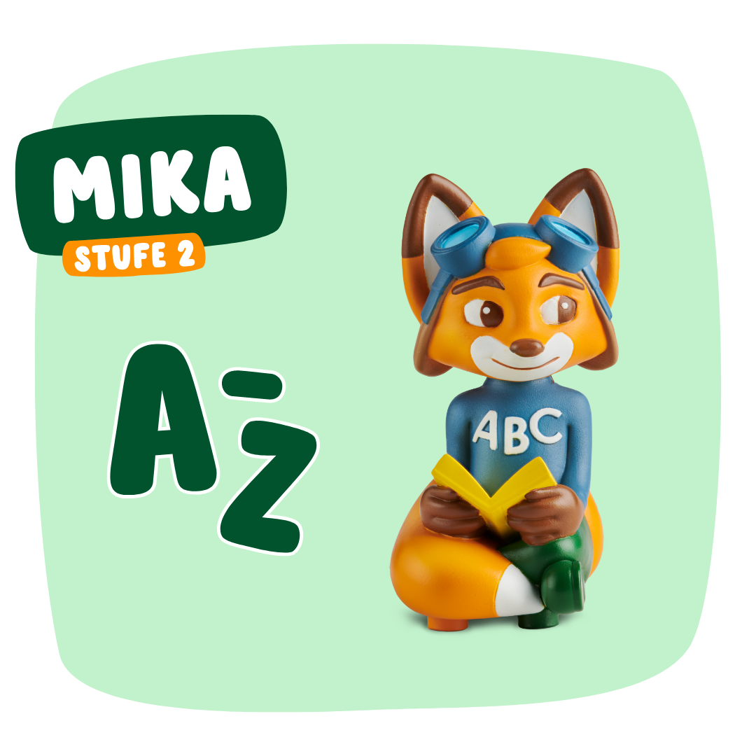 Buchstaben lesen & schreiben mit Figur Mika | ab 4 Jahren Buchstaben lesen & schreiben mit Figur Mika | ab 4 Jahren