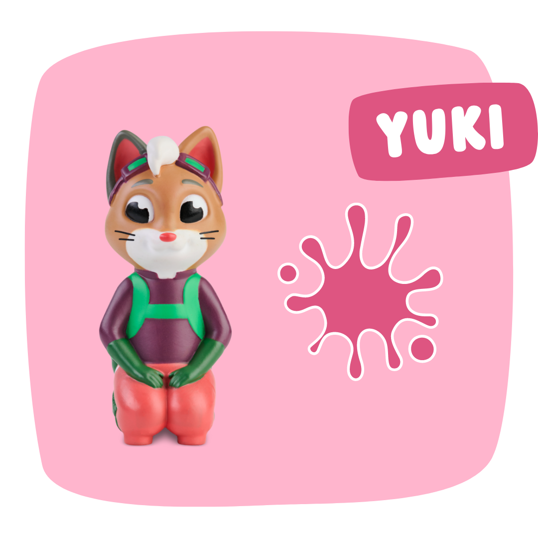 Mit Figur Yuki Kreativität und Malen entdecken